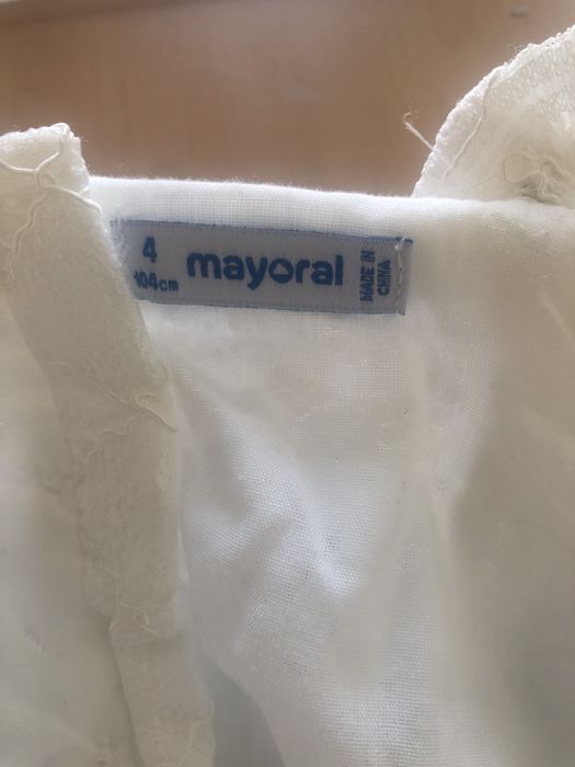 Vestido de Cerimónia rendado Mayoral  Menina 4 anos