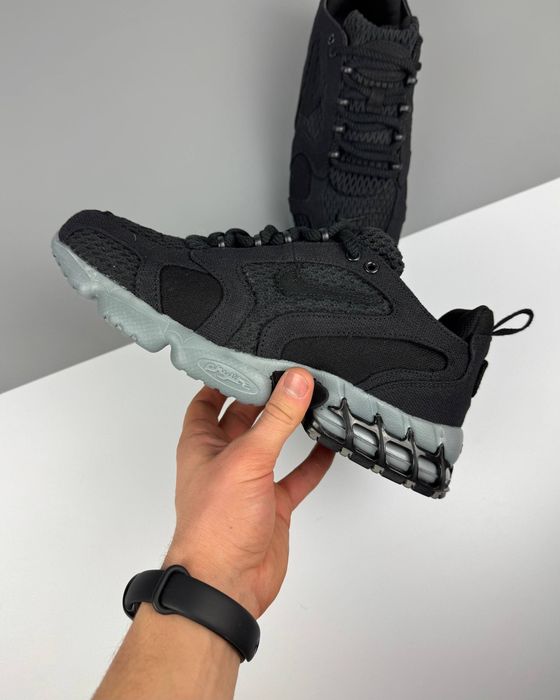Stussy X Nike Air Zoom Spiridon Cage 2 Black Cool Grey / Кросівки