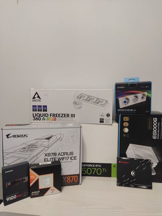 Комп'ютер ryzen 7 9800x3d rtx 5070ti 48GB