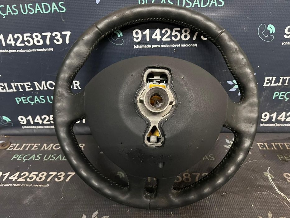 Volante usado pele com airbag RENAULT CLIO III 3