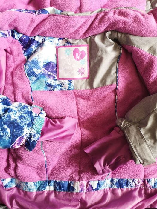 Kurtka zimowa na śnieg sanki 140-146