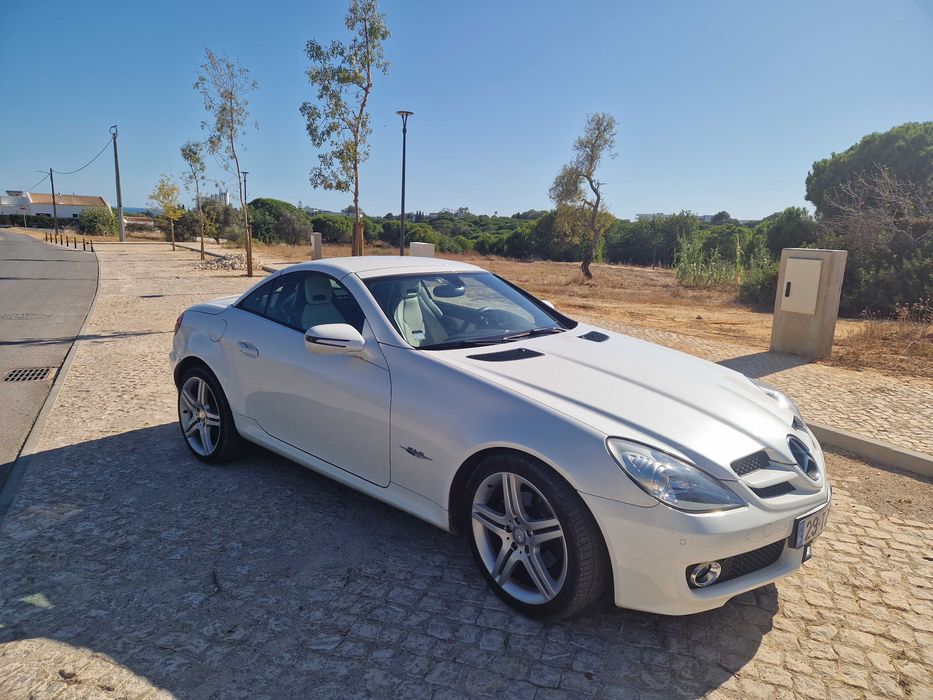 Mercedes SLK 200 K -2 Look édition-branco mistico-interior couro branco e preto