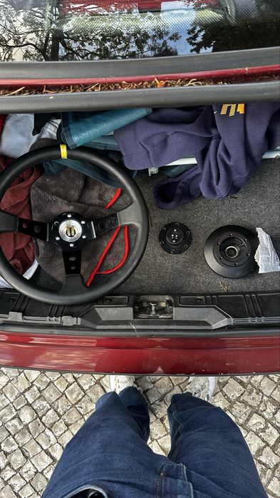 Volante uni + adaptador e36 fase 1 + quick release