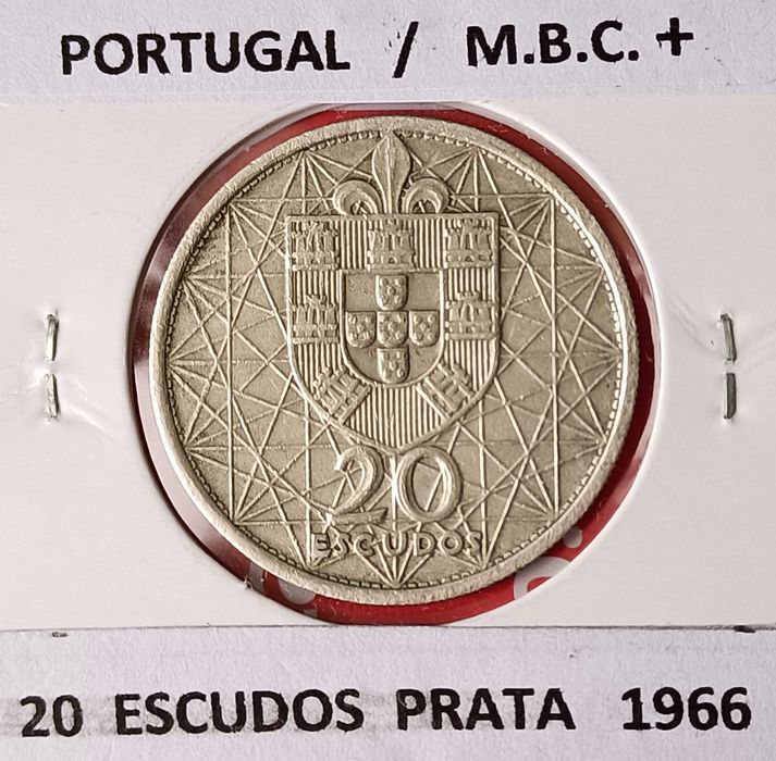 3 Moedas Comemorativas Portuguesas 2ª República 20 escudos ( prata )