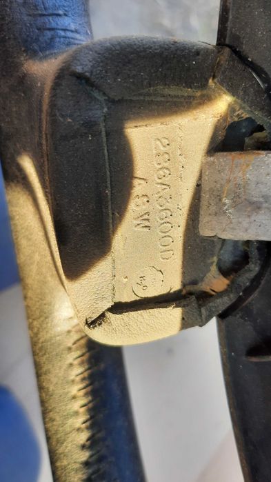 Kierownica kompletna skórzana Ford Fiesta mk6 Fusion skóra ładna nie wytarta