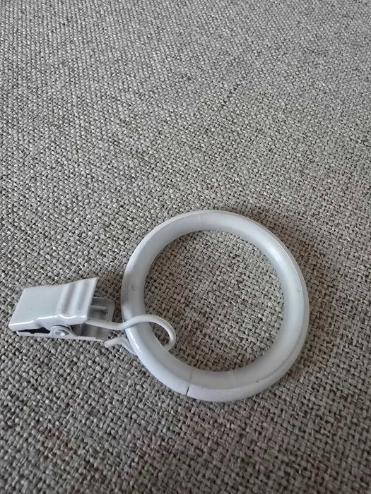 Żabki do firan z silikonem białe 40 szt 3,5 cm