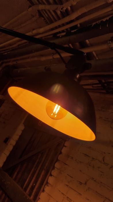 Oświetlenie 2 x lampa loft retro + statyw - klub, studio, bar, biuro