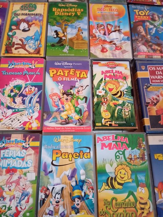 Cassetes VHS criança