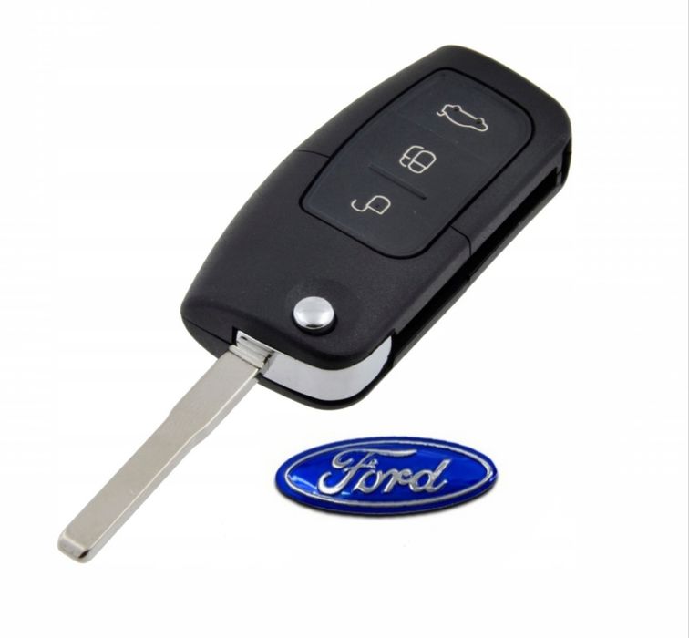 *NOWA* Obudowa kluczyka pilota FORD + naklejka z logo emblemat
