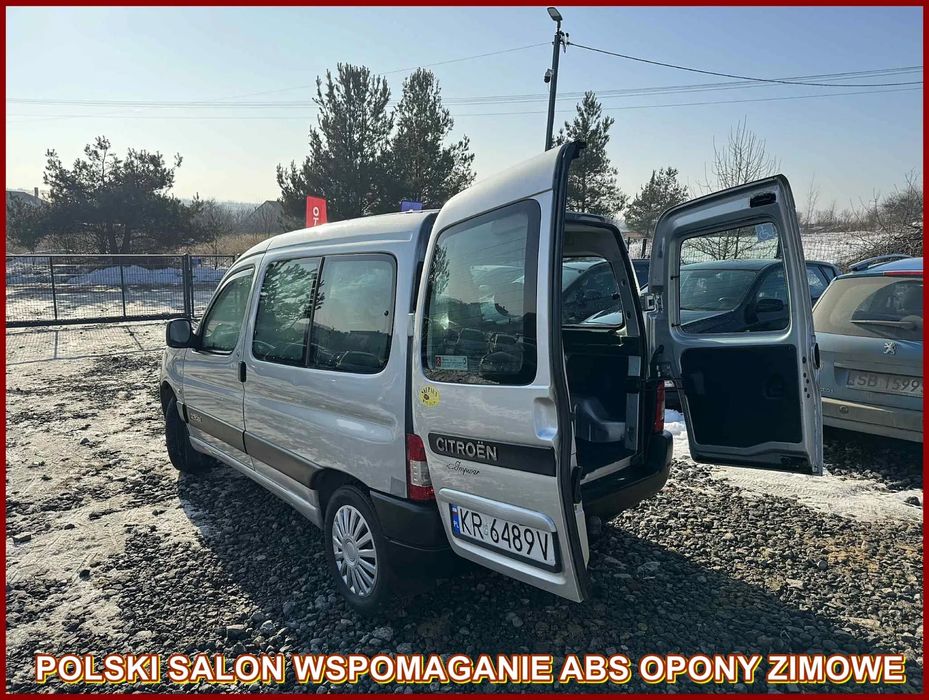 Citroën Berlingo 2007 r 1.9 D Wspomaganie SALON POLSKA Bardzo Ładne Auto Bez Wkładu