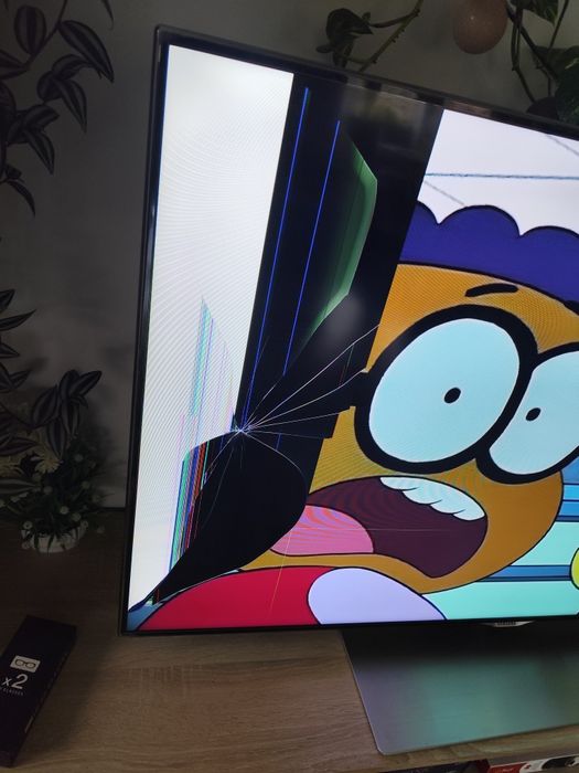 Telewizor Samsung 55 cali Smart 3D UE55F6770 na części uszk. matryca