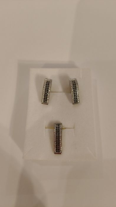 Komplet srebrnej biżuterii