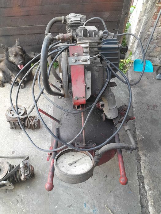 Kompresor 120l,silnik 3.5KW,Butla kolejowa.