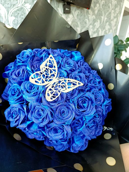 Букети з атласних стрічок