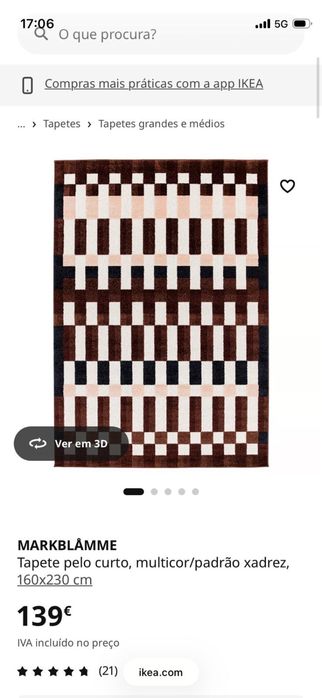 Tapete MarkBlamme Ikea