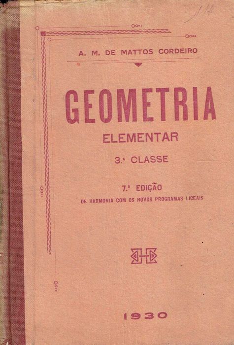 7686

Ensino . Livros Escolares de Aritmética e Geometria (anos 60)
