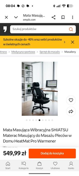 Mata masująca warmener
