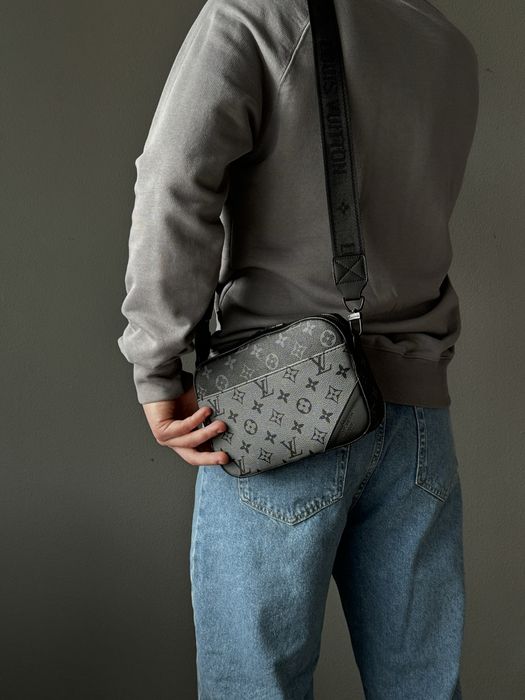 Чоловіча сумка Louis Vuitton мужская сумка барсетка дуо 2в1 мессенджер клатч через плечо