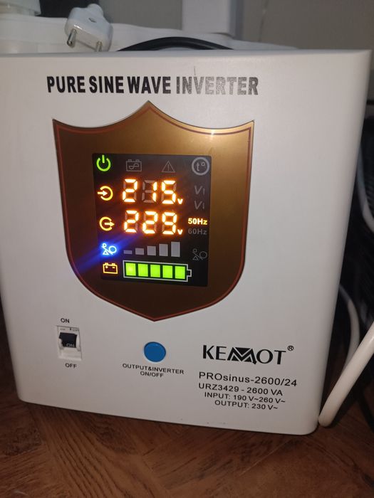 Инвектор -Преобразователь напряжения KEMOT PROsinus 2600 24/230V (2600