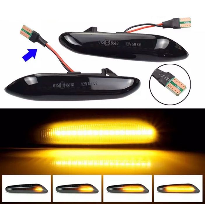 Piscas laterais led dinâmicos Golf 4 /Ibiza 6l /Audi A3 8L /BMW (NOVO)