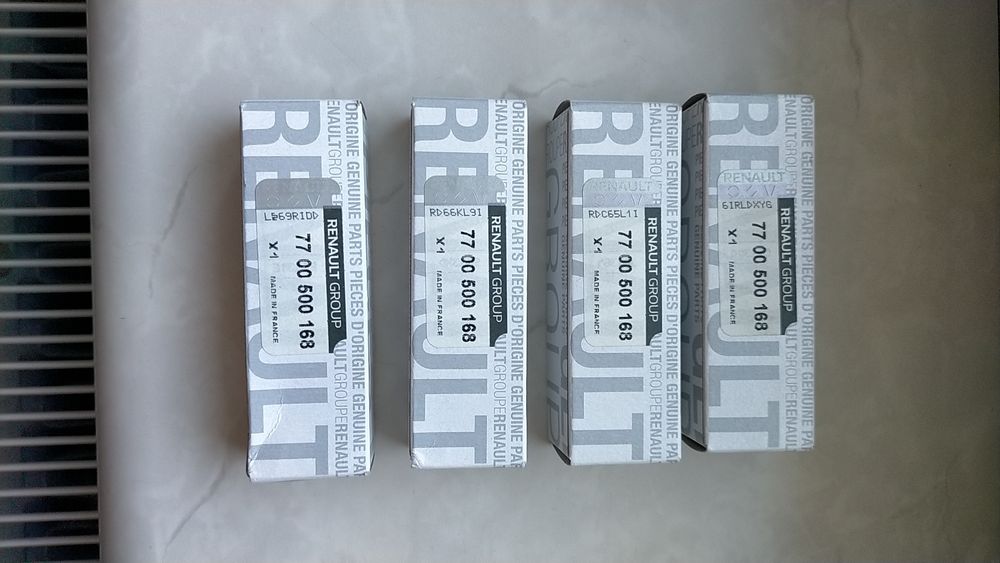 Свічки запалення нові, оригінал до рено, логан, іт.д.