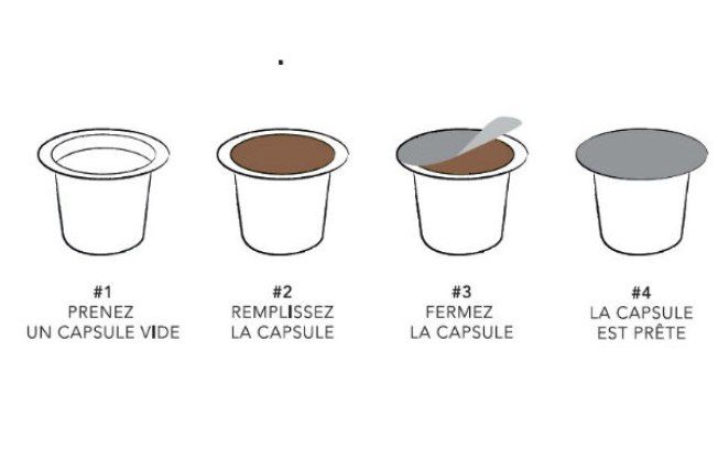 Nespresso - 100 Tampas Autoadesivas para cápsulas de café Nespresso