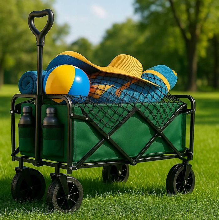 2w1 Mocny XXL 145L Wózek Wędkarski Turystyczny Transportowy + Gratis