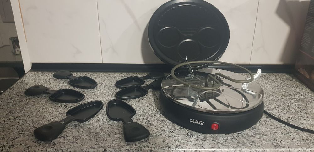 Grelhador Raclette Camry CR 6606_ 2-em-1
