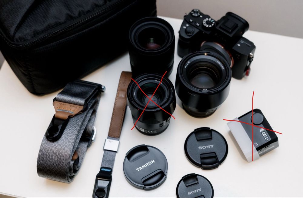 Sony A7R3a +  2 lentes e acessorios