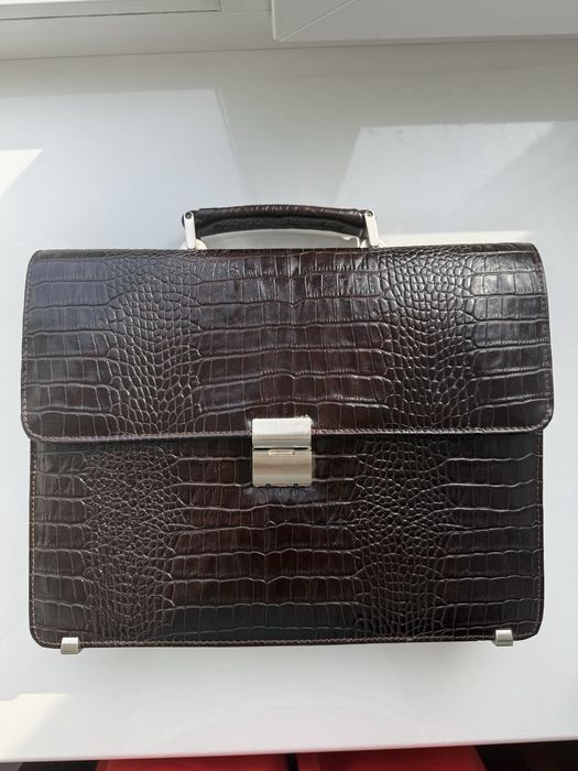 Діловий шкіряний портфель Desisan 2005-19