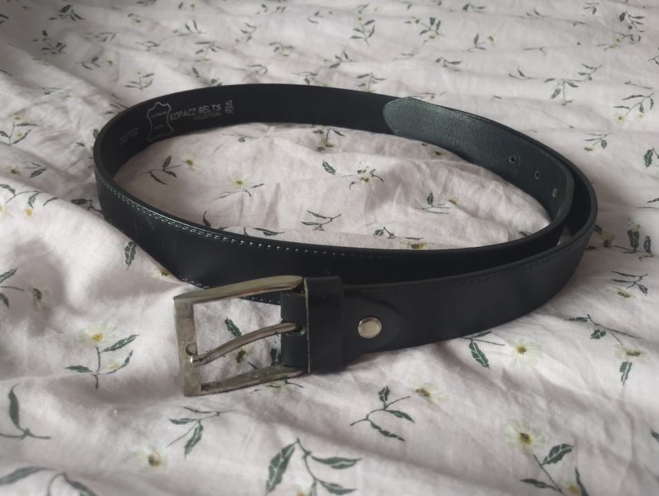 Pasek męski ze skóry naturalnej