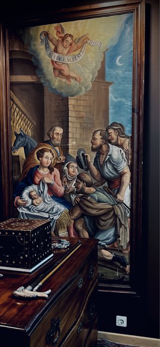 Pintura a óleo sobre tela séc XVIII/XIX DIM: 230cm