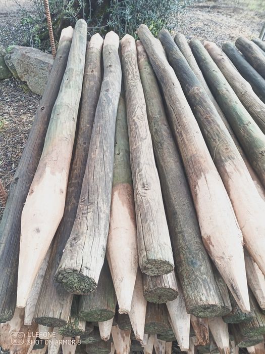Postes de madeira tratada em 2a mão