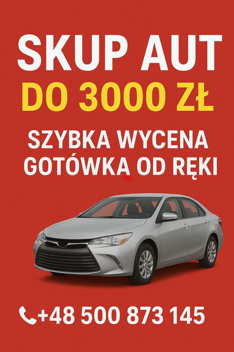 Skup aut do 3 tys zł