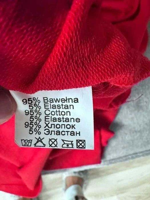 Czerwona sukienka bawełna 95%