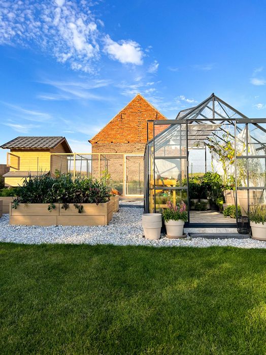 Warzywnik betonowy, Podwyższone grządki betonowe 205 x 105 x 50