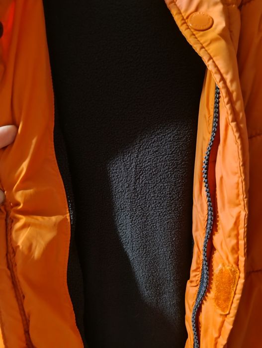 Zimowa kurtka chłopięca r.158 Reserved pomaranczowa