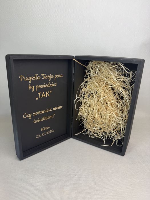 Prośba o świadkowanie pudełko