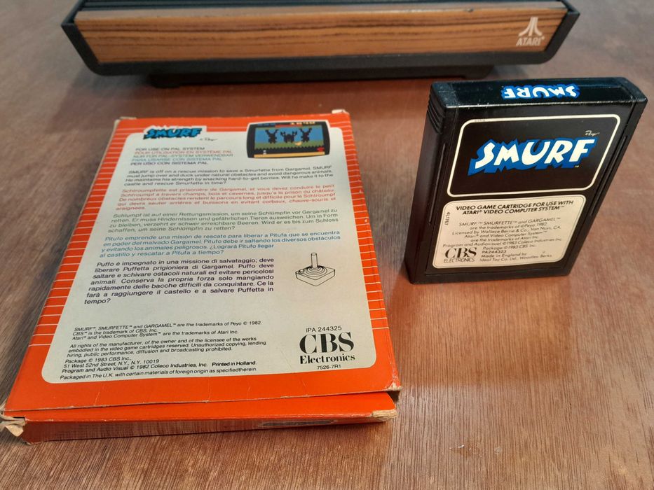 Atari 2600 - SMURF + caixa - PAL - testado
