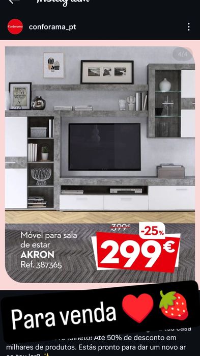 Conjunto de Móveis de Sala Modernos – Excelente Estado
