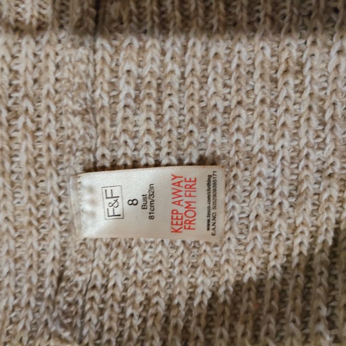 Sweter - kardigan beżowy