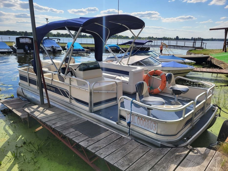 Katamaran Premier + Yamaha 50KM - platforma pływająca łódź motorowa  hauseboat motorówka