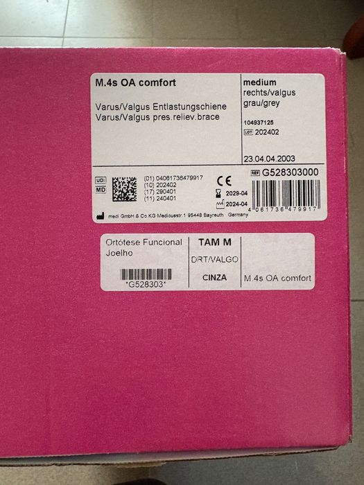 Joelheira para Artrose no Joelho Avançada - Medi M.4s OA Comfort