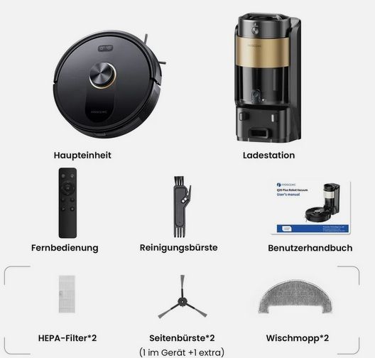 Robot sprzątający Proscenic Q20Plus ze stacją 10000 Pa 4l LASER LiDAR MOP