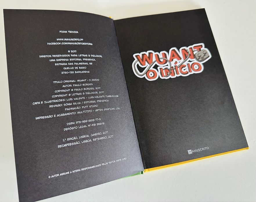 Livro Wuant - O Início, 8.ª edição