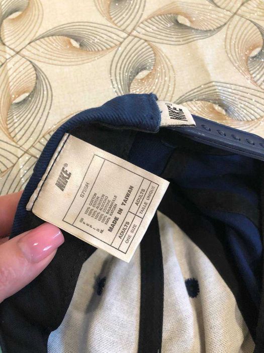 Кепка Nike оригинал тёмно-синяя бейсболка классическая one size регулируемая