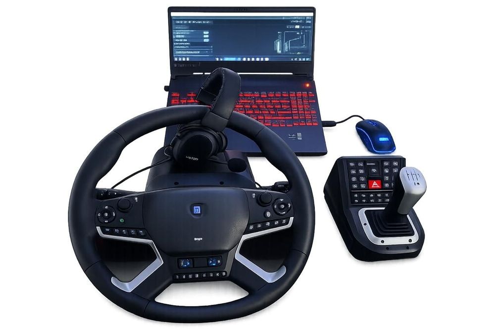 Hori Force Feedback Truck Control System PC новий кермо педалі шифтер