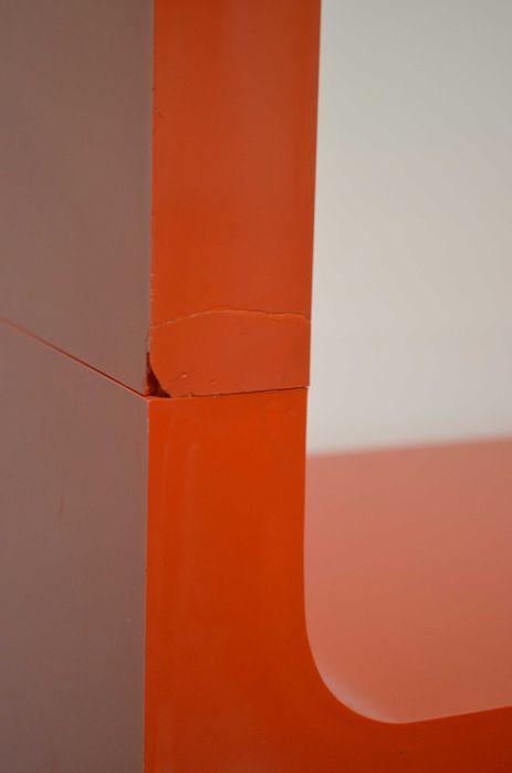 Estante modular laranja, space age