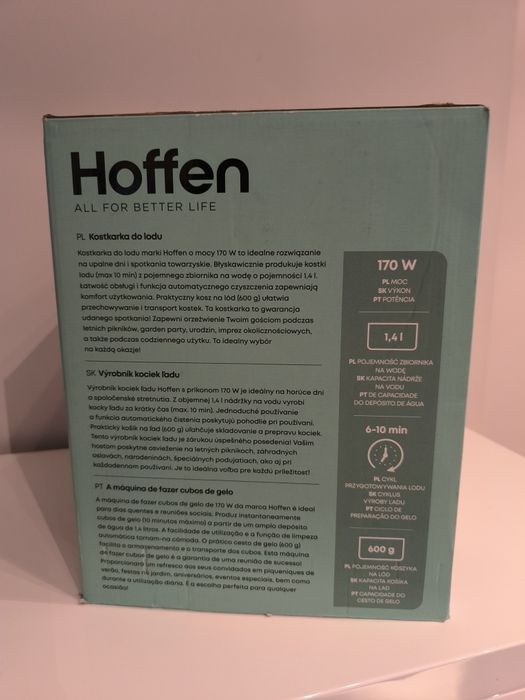 Nowa kostkarka do lodu Hoffen 1,4 l 170 g