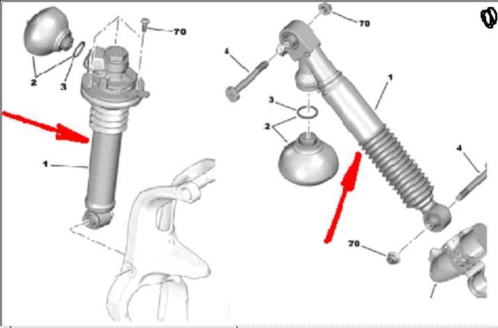 Стійка гідравлічна Citroen C5 після 2008 року